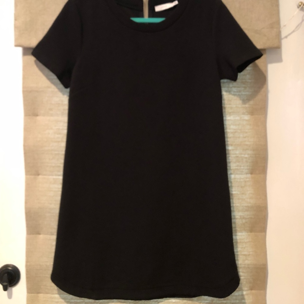 Mini zip up shirt dress